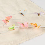 Assorted Pastel Artificial Feather Butterflies