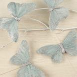 Silver Glittered Butterflies