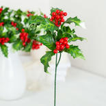 Artificial Holly with Berries Sprays
