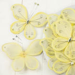 Bulk Yellow Nylon Butterflies