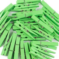 Small Lime Green Wood Clothespins