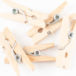 Dollhouse Miniature Wooden Clothespins
