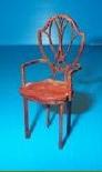 Dollhouse Miniature Hepplewhite Style Arm Chair Kit