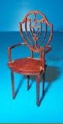Dollhouse Miniature Hepplewhite Style Arm Chair Kit