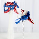 Red, White and Blue Faux Candy Picks