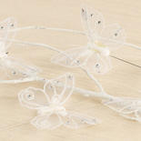 Artificial Sheer White Butterflies