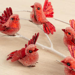 Red Artificial Open Wing Birds