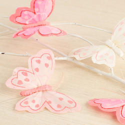 Assorted Pink and White Artificial Butterflies