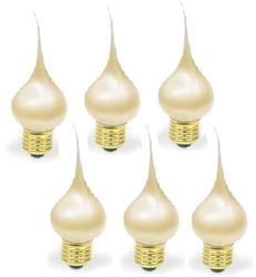 Set of Pearlized Silicone Dipped Standard Flame Bulbs