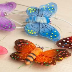 Bright Colors Nylon Butterflies Mobile