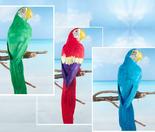 Life Size Tropical Red, Blue and Green Artificial Macaw Parrots