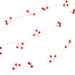 Red Beaded Wire Garland