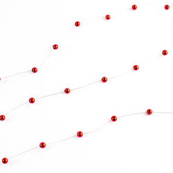 Red Plated 6mm Bead Chain