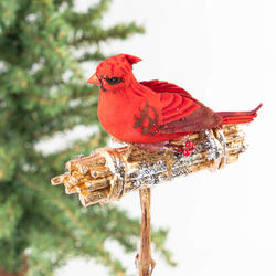 Artificial Woodland Perched Red Cardinal