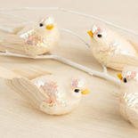 Artificial Pearl Sequin Wing Birds