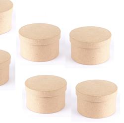 Round Paper Mache Boxes