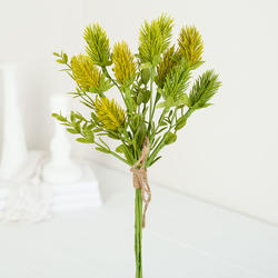 Artificial Yellow and Green Thistle Bundle