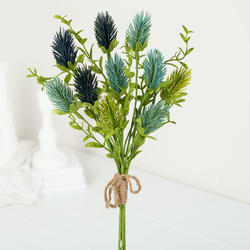 Artificial Blue, Green and Teal Thistle Bundle