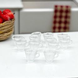 Dollhouse Miniature Clear Cups