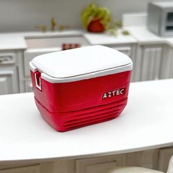 Dollhouse Miniature Red Cooler