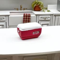 Dollhouse Miniature Red Cooler