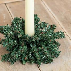 Miniature Artificial Pine Wreath or Candle Ring