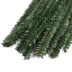 Artificial Canadian Pine Pipe Cleaner Wired Stems