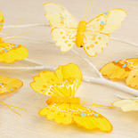 Yellow Artificial Butterflies