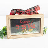 "Merry Christmas" Shadow Box with Snow