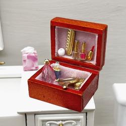 Dollhouse Miniature Filled Jewelry Box
