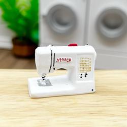 Dollhouse Miniature White Modern Sewing Machine