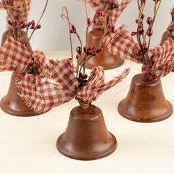 Primitive Bell and Pip Berry Ornaments