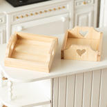 Dollhouse Miniature Boxes with Hearts