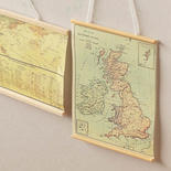 Set of 2 Miniature World Wall Maps