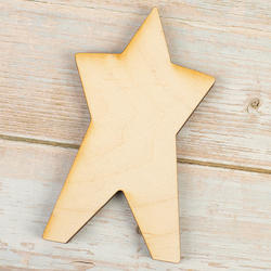 Unfinished Wooden Americana Star