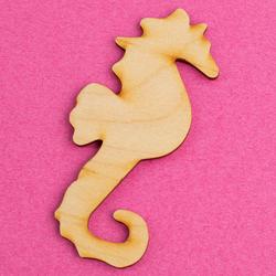 Unfinished Wood Seahorse Cutout