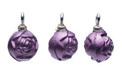 Dollhouse Miniature Purple Rose Ornaments