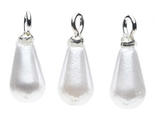 Dollhouse Miniature White Drop Ornaments