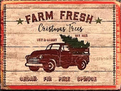 Miniature Rustic Farm Fresh Truck Sign