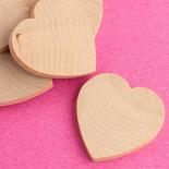 Unfinished Wooden Hearts
