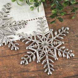 Intricate Metal Snowflake Cutouts