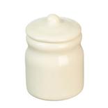 Dollhouse Miniature White Cookie Jar with Lid