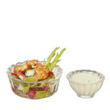 Dollhouse Miniature Salad with Dressing