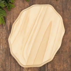 Unfinished French Oval Wooden Plaque