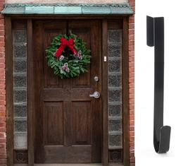 Black Over-the-Door Wreath Hanger