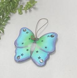3D Butterfly Rustic Tin Punched Ornament