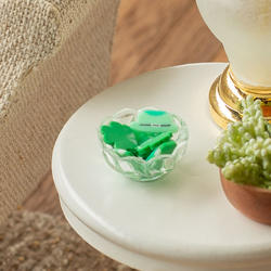 Dollhouse Miniature St. Patrick's Candy Dish