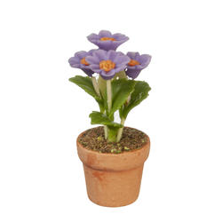 Artificial Miniature Lavender Daisy Potted Plant