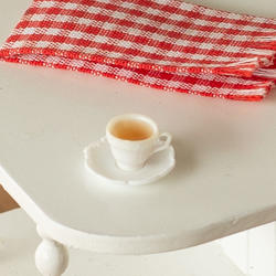 Dollhouse Miniature Cup of Tea on a Saucer