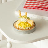 Dollhouse Miniature Lemon Custard Pie